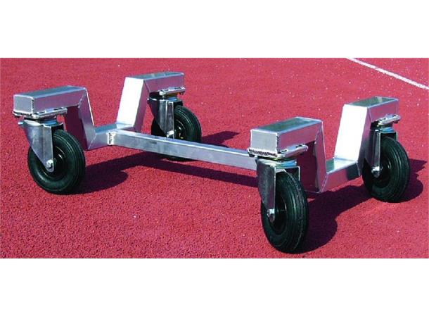 Transporttralle for fotballmål med 4 hjul